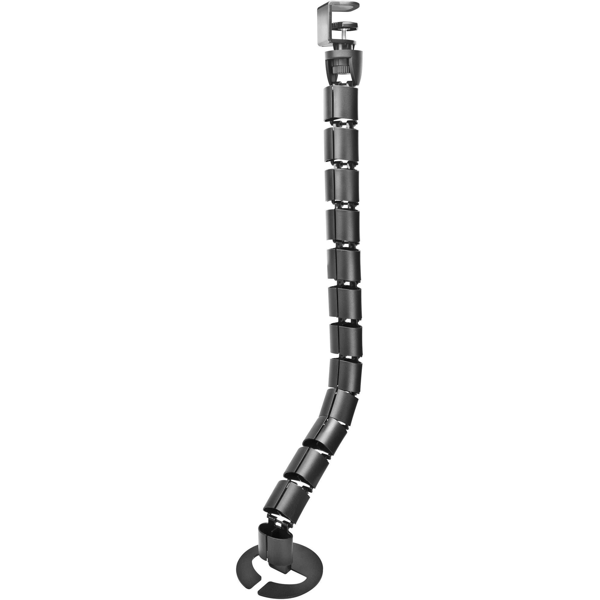 Lorell 35-1/2" Long Universal Cable Control Spine - Cable Guide - Black - 1 - 35.50" Length
