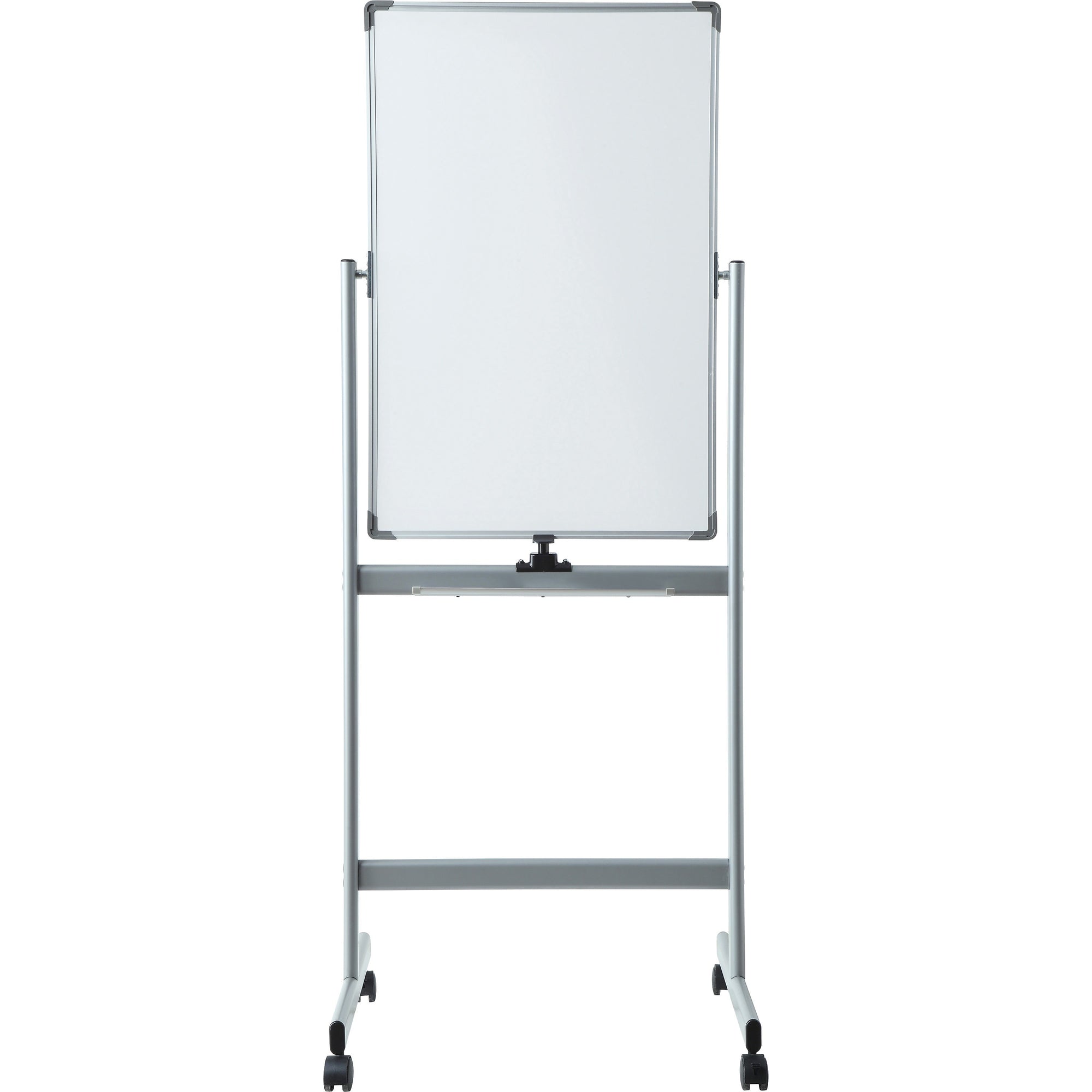 lorell-double-sided-magnetic-whiteboard-easel-24-2-ft-width-x-36-3-ft-height-white-surface-square-vertical-floor-standing-magnetic-1-each_llr52567 - 2