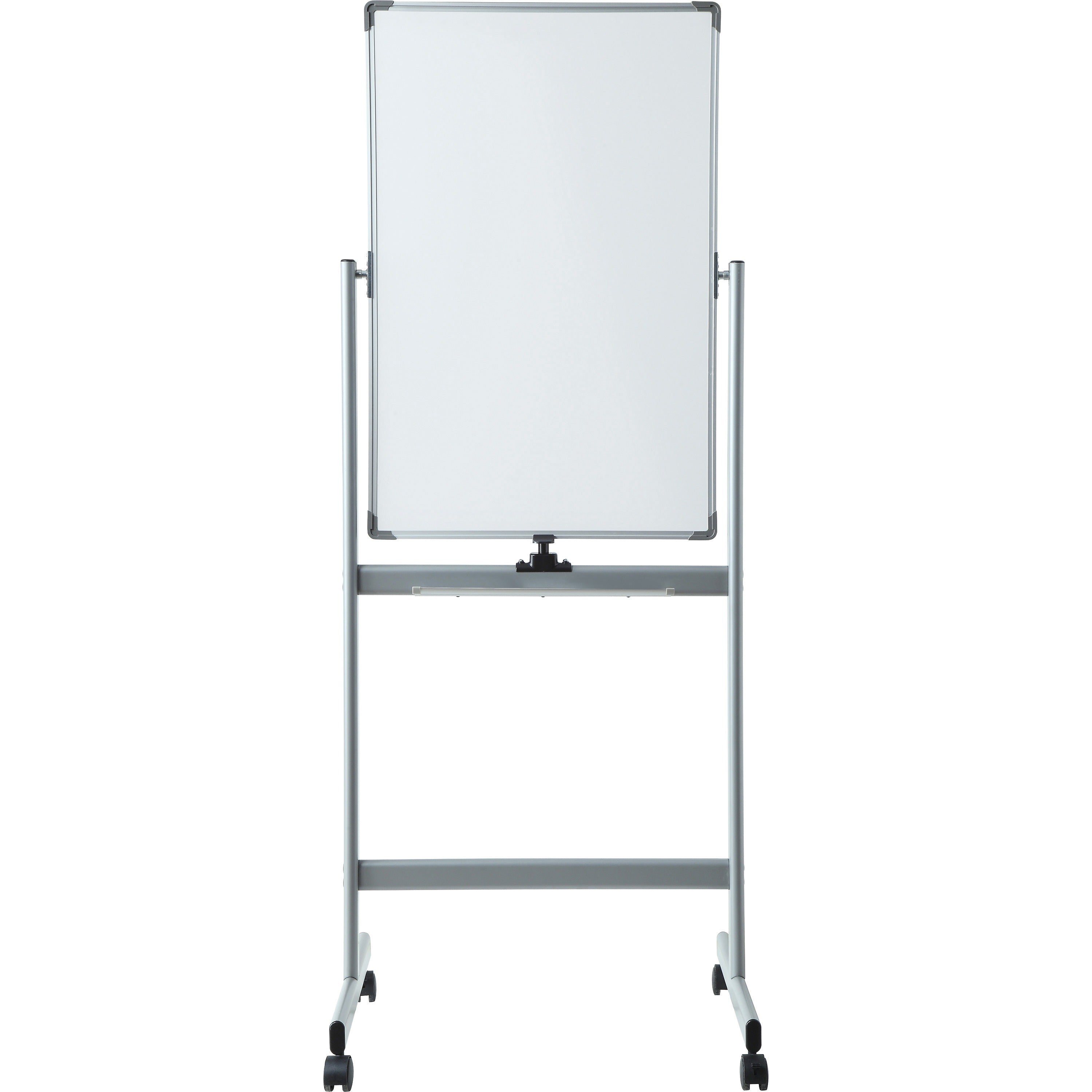 lorell-double-sided-magnetic-whiteboard-easel-24-2-ft-width-x-36-3-ft-height-white-surface-square-vertical-floor-standing-magnetic-1-each_llr52567 - 2