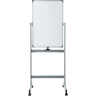 lorell-double-sided-magnetic-whiteboard-easel-24-2-ft-width-x-36-3-ft-height-white-surface-square-vertical-floor-standing-magnetic-1-each_llr52567 - 2