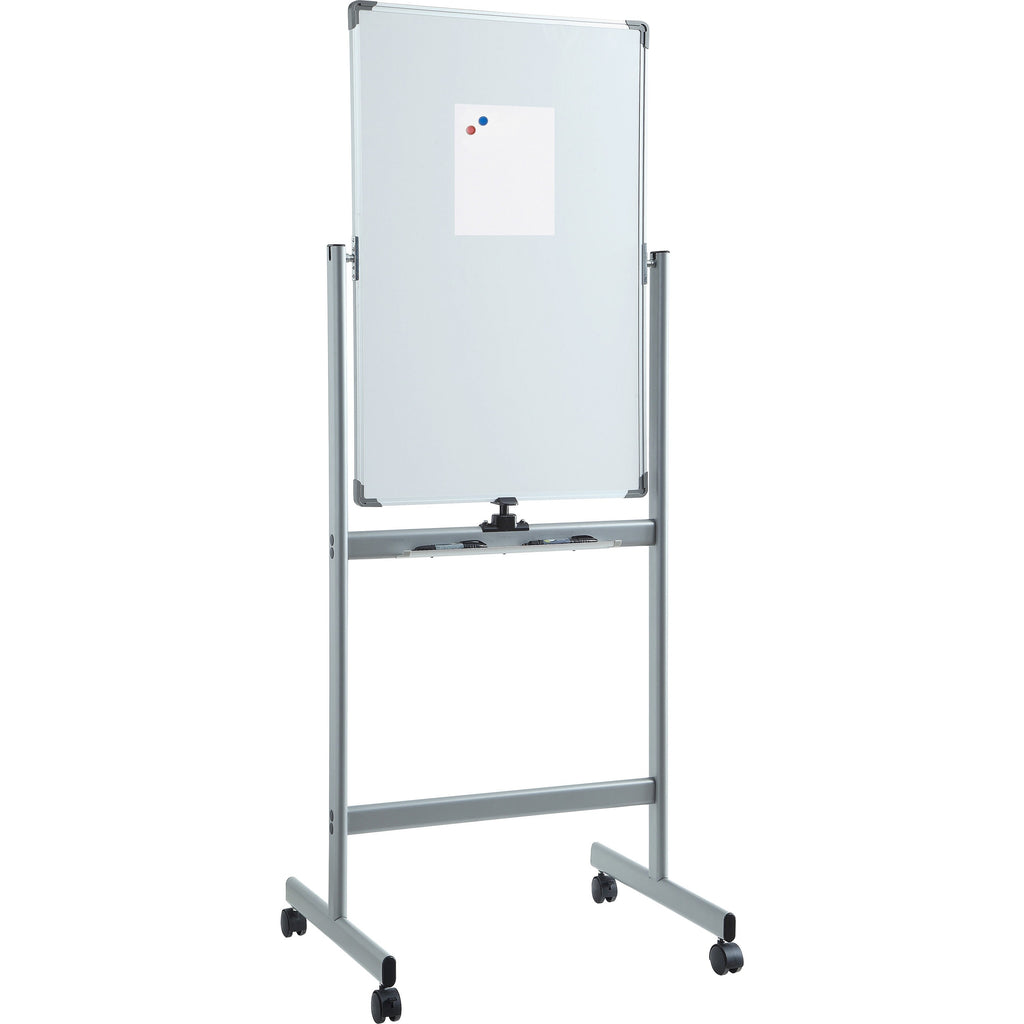 lorell-double-sided-magnetic-whiteboard-easel-24-2-ft-width-x-36-3-ft-height-white-surface-square-vertical-floor-standing-magnetic-1-each_llr52567 - 3