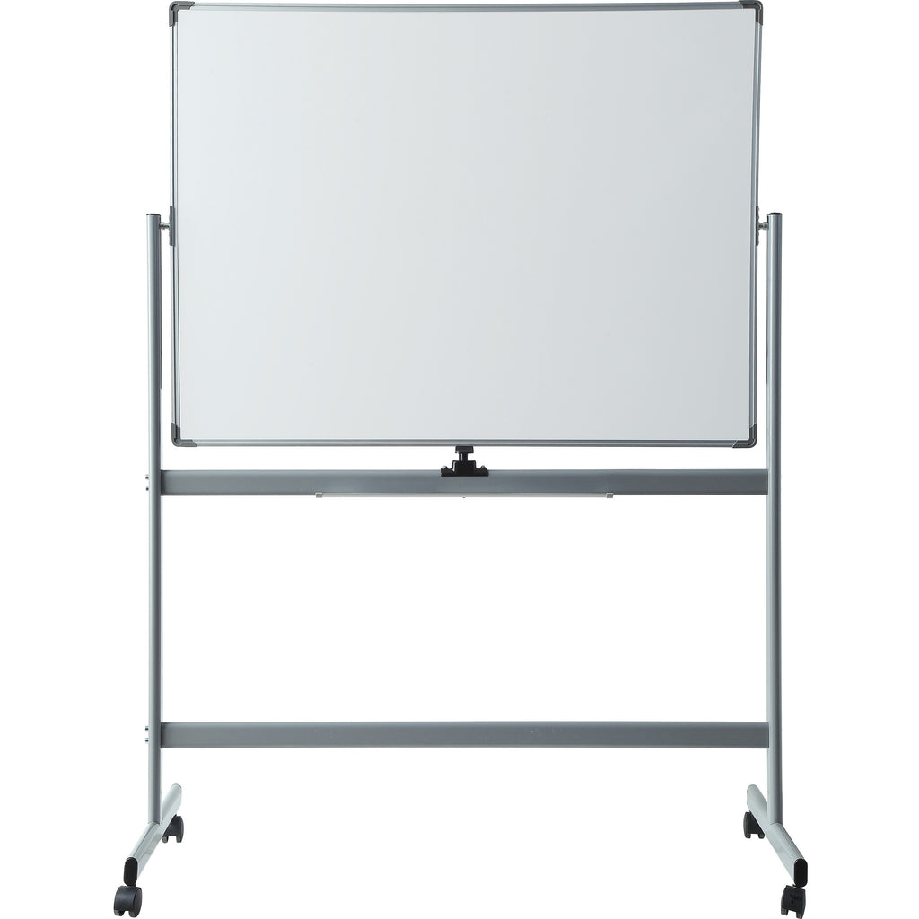 lorell-double-sided-magnetic-whiteboard-easel-48-4-ft-width-x-36-3-ft-height-white-surface-rectangle-floor-standing-magnetic-1-each_llr52568 - 2