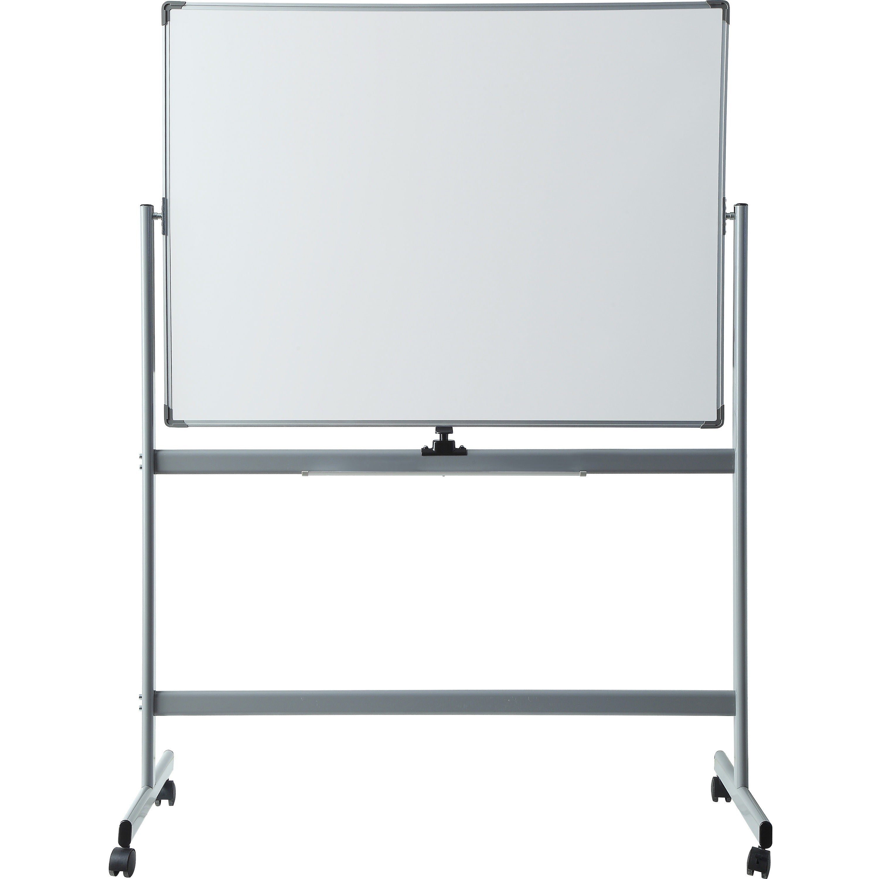 lorell-double-sided-magnetic-whiteboard-easel-48-4-ft-width-x-36-3-ft-height-white-surface-rectangle-floor-standing-magnetic-1-each_llr52568 - 2