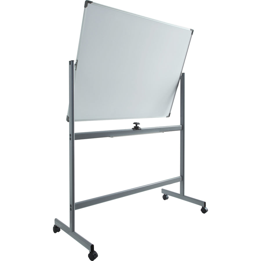 lorell-double-sided-magnetic-whiteboard-easel-48-4-ft-width-x-36-3-ft-height-white-surface-rectangle-floor-standing-magnetic-1-each_llr52568 - 4