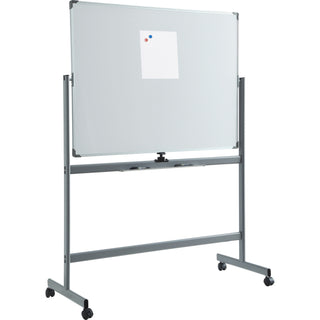 lorell-double-sided-magnetic-whiteboard-easel-48-4-ft-width-x-36-3-ft-height-white-surface-rectangle-floor-standing-magnetic-1-each_llr52568 - 3