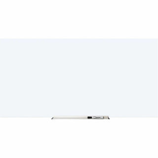 Lorell Magnetic Glass Dry-Erase Board - 96" (8 ft) Width x 48" (4 ft) Height - White Glass Surface - Rectangle - Magnetic - 1 Each