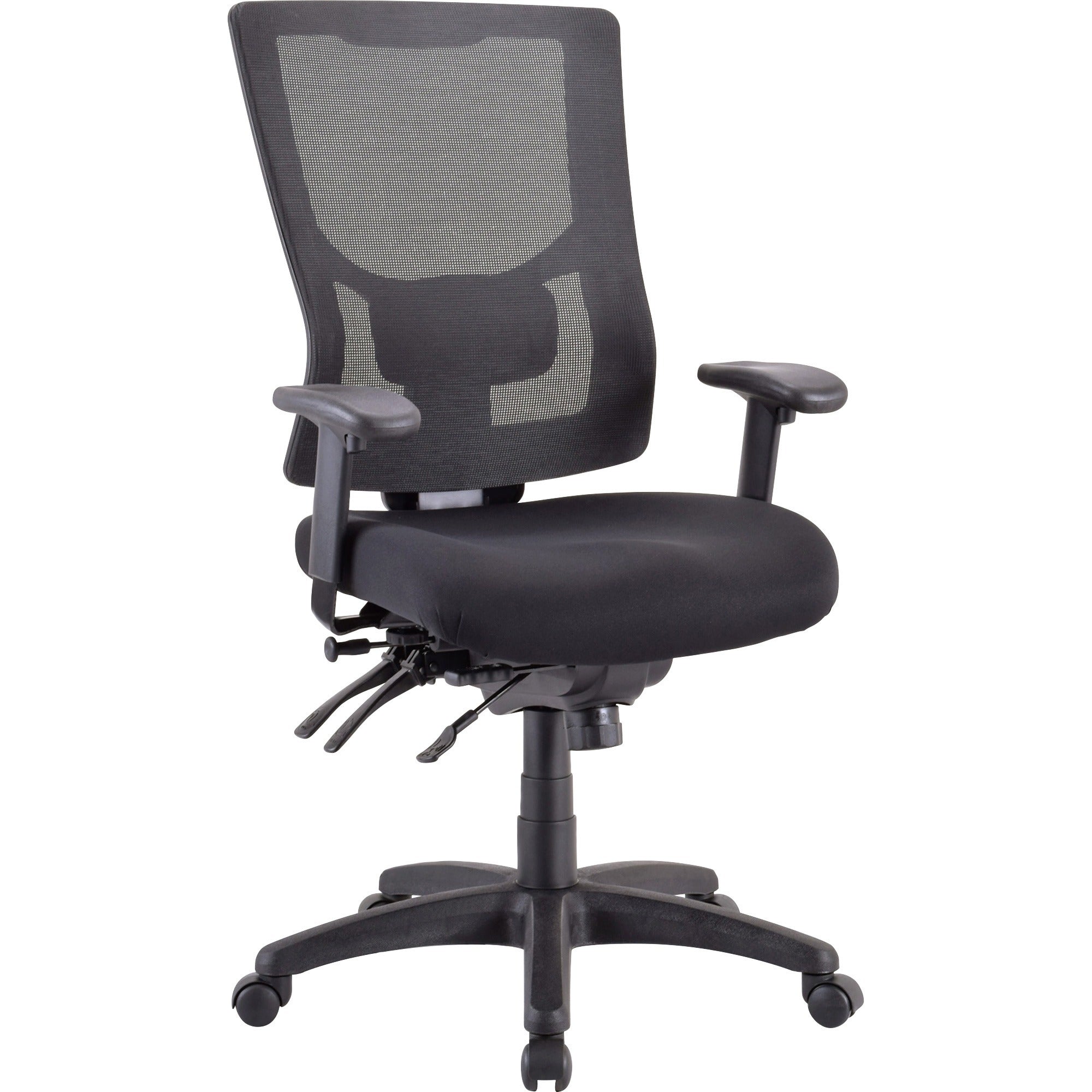lorell-conjure-executive-mesh-high-back-chair-black-seat-black-mesh-back-high-back-5-star-base-1-each_llr62000 - 1