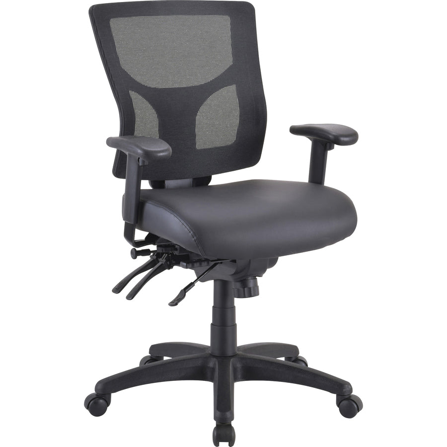 lorell-antimicrobial-seat-cushion-for-conjure-executive-mid-high-back-chair-frame-black-vinyl-1-each_llr62004 - 4