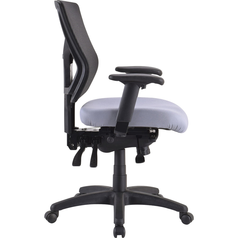 Lorell Padded Seat Cushion for Conjure Executive Mid/High-back Chair Frame - Gray - Fabric - 1 Each