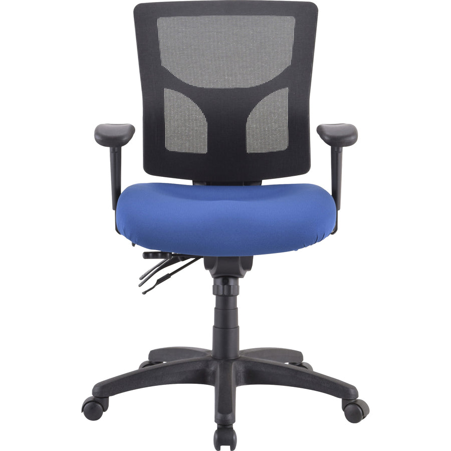 Lorell Padded Seat Cushion for Conjure Executive Mid/High-back Chair Frame - Blue - Fabric - 1 Each