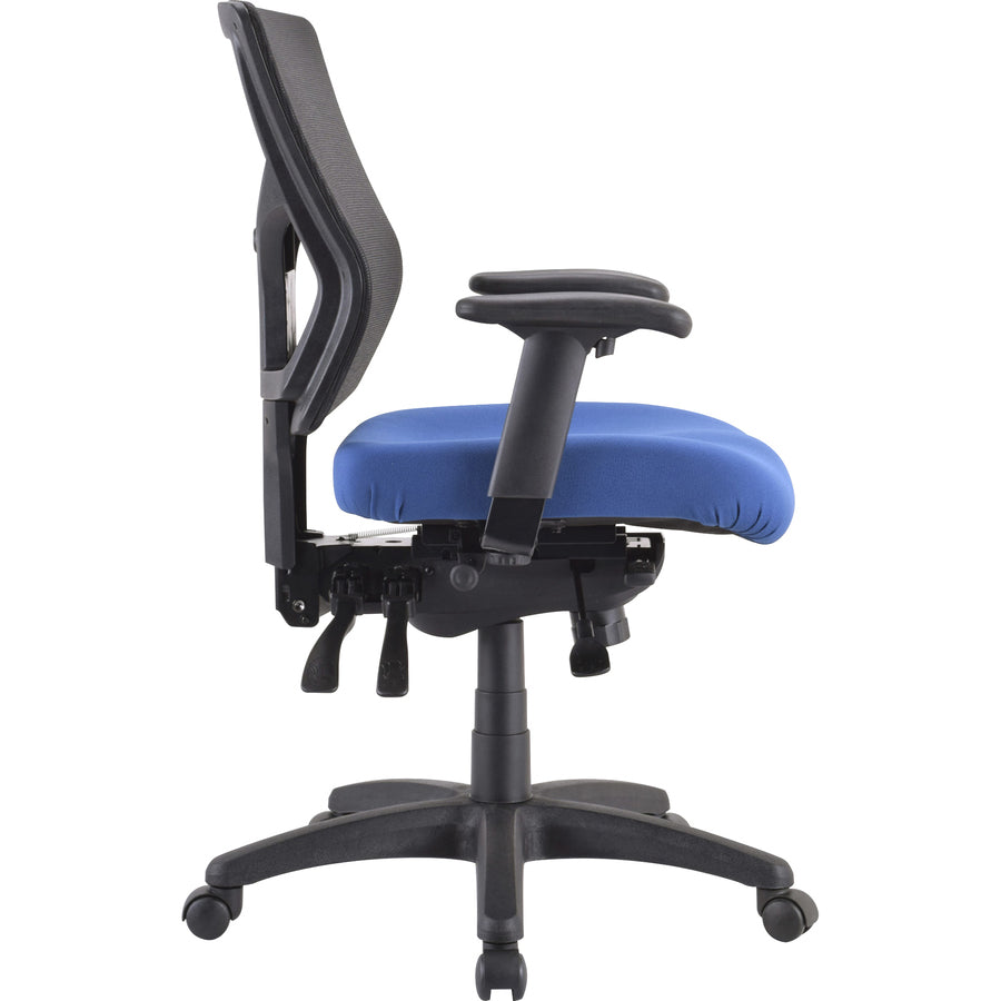Lorell Padded Seat Cushion for Conjure Executive Mid/High-back Chair Frame - Blue - Fabric - 1 Each