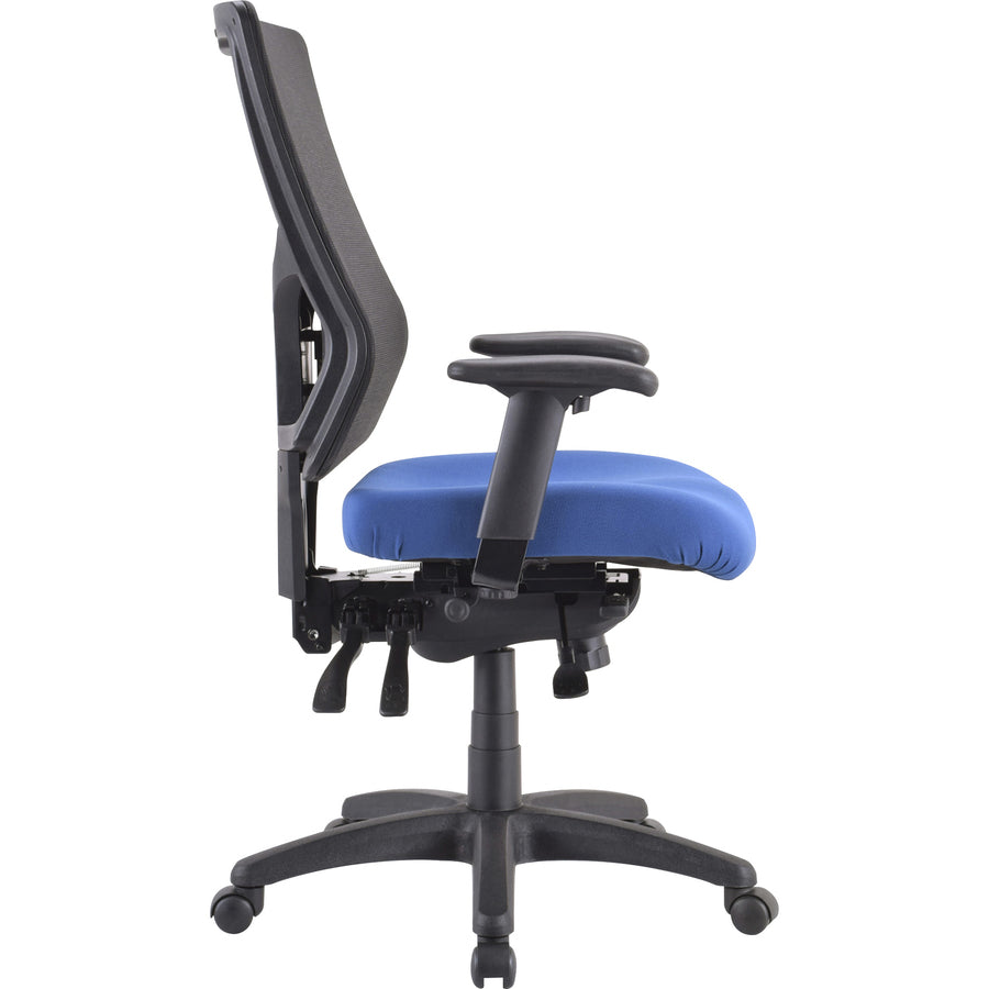 Lorell Padded Seat Cushion for Conjure Executive Mid/High-back Chair Frame - Blue - Fabric - 1 Each