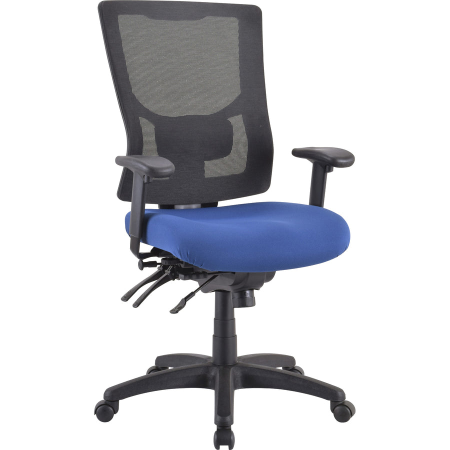 Lorell Padded Seat Cushion for Conjure Executive Mid/High-back Chair Frame - Blue - Fabric - 1 Each