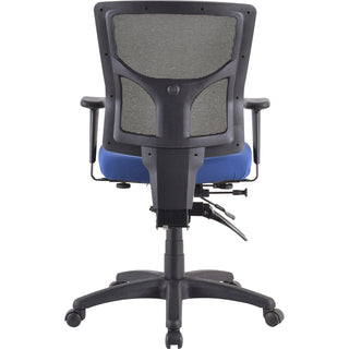 Lorell Padded Seat Cushion for Conjure Executive Mid/High-back Chair Frame - Blue - Fabric - 1 Each
