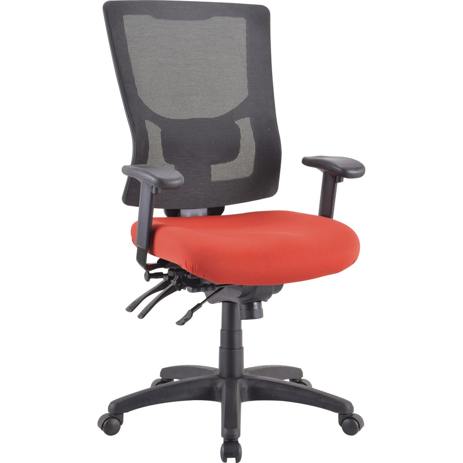 Lorell Padded Seat Cushion for Conjure Executive Mid/High-back Chair Frame - Red - Fabric - 1 Each
