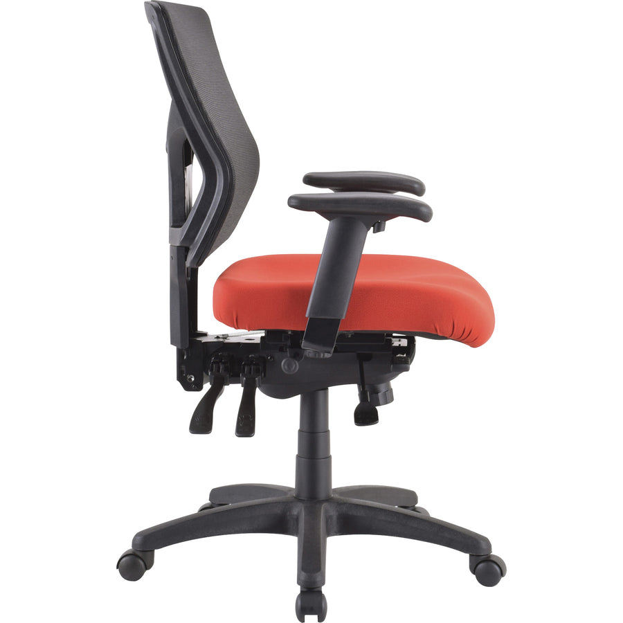 Lorell Padded Seat Cushion for Conjure Executive Mid/High-back Chair Frame - Red - Fabric - 1 Each