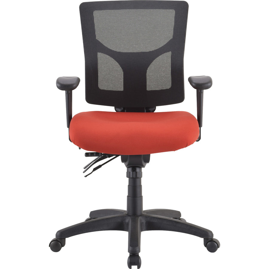 Lorell Padded Seat Cushion for Conjure Executive Mid/High-back Chair Frame - Red - Fabric - 1 Each