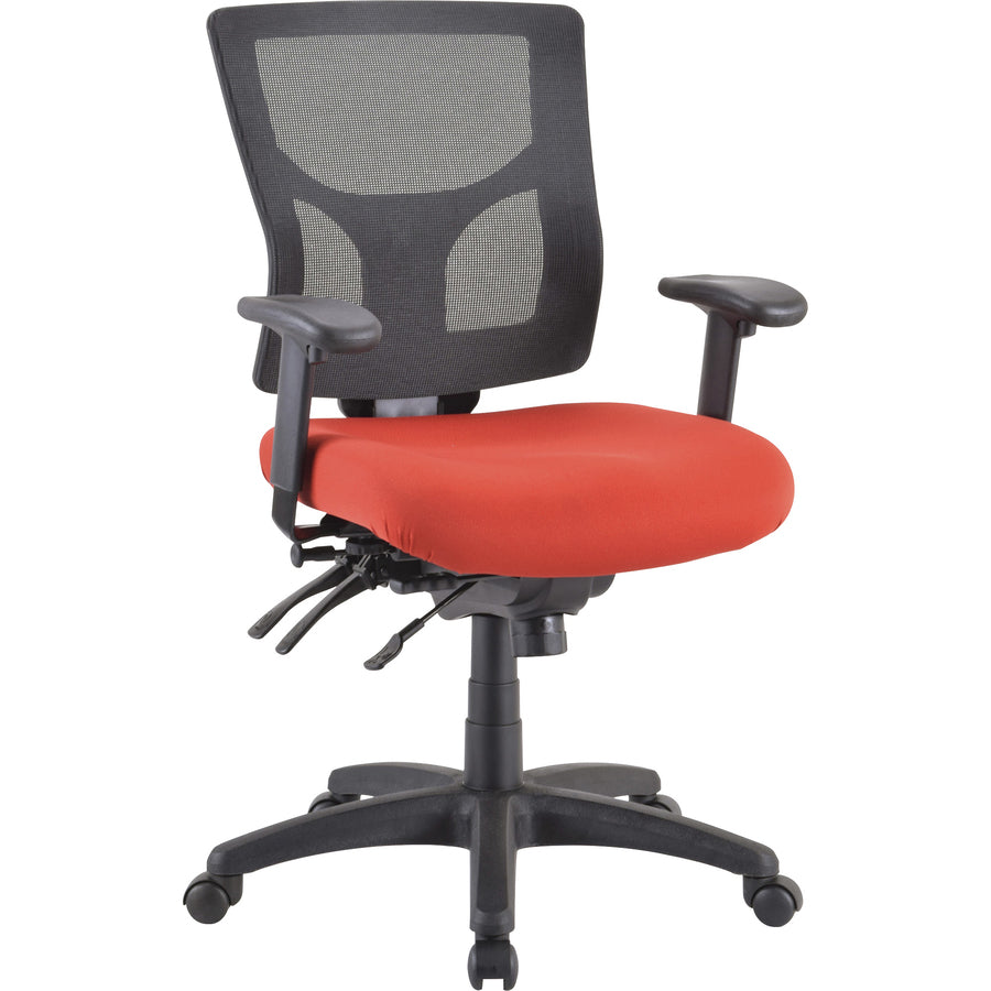 Lorell Padded Seat Cushion for Conjure Executive Mid/High-back Chair Frame - Red - Fabric - 1 Each