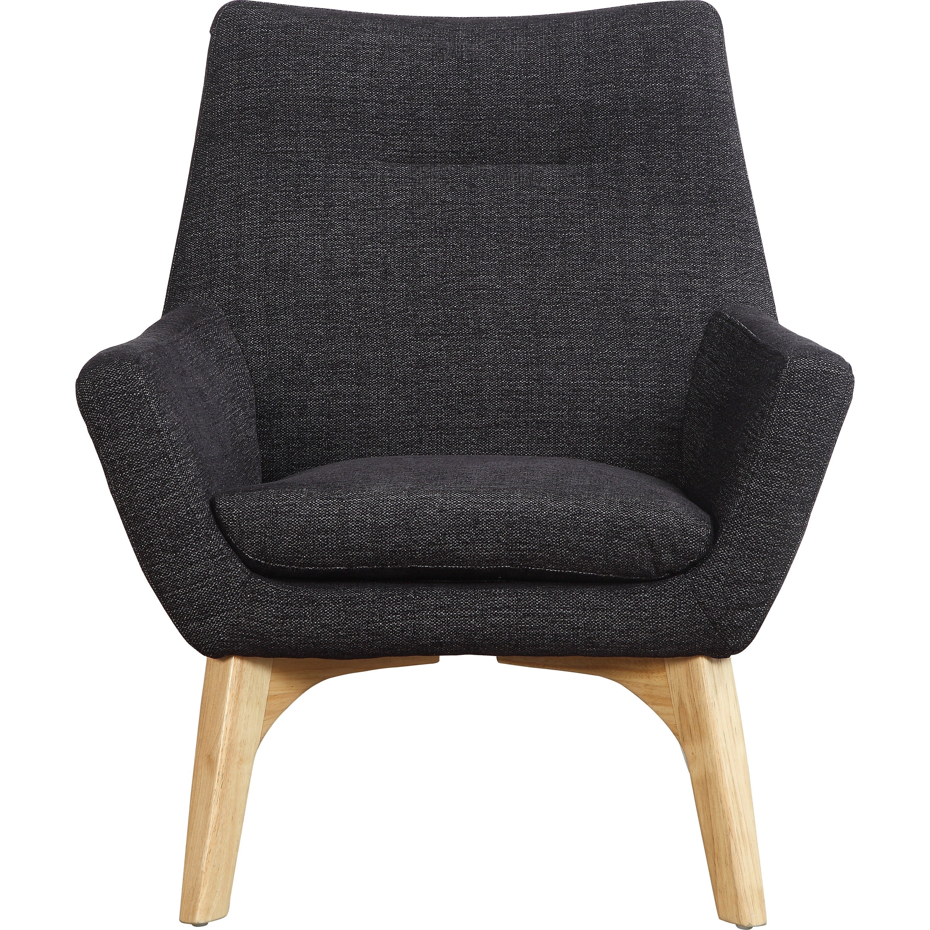 lorell-quintessence-collection-upholstered-chair-black-seat-black-back-low-back-four-legged-base-1-each_llr68958 - 2