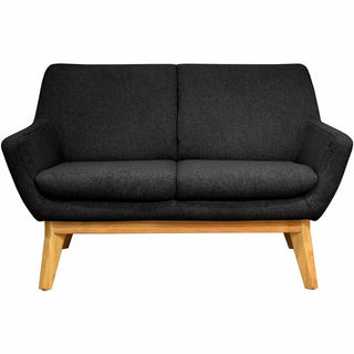 Lorell Quintessence Collection Loveseat - 53.1" x 19.8"32.8" - Finish: Black