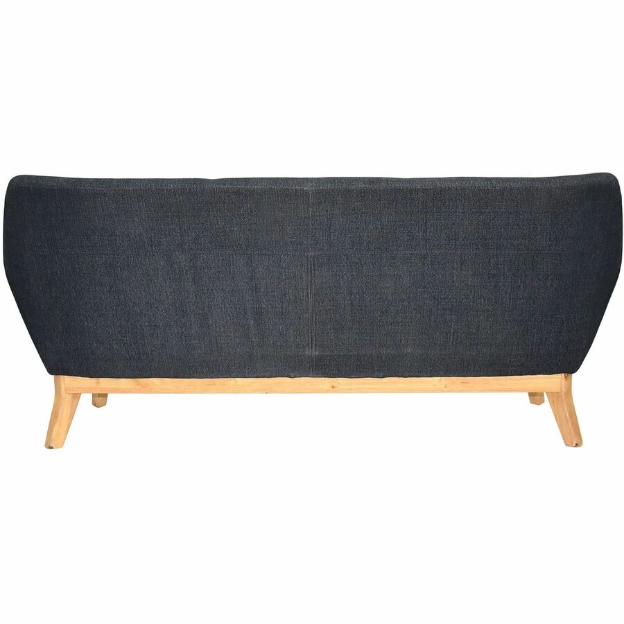 Lorell Quintessence Collection Sofa - 19.8" x 73.3"32.8" - Finish: Black