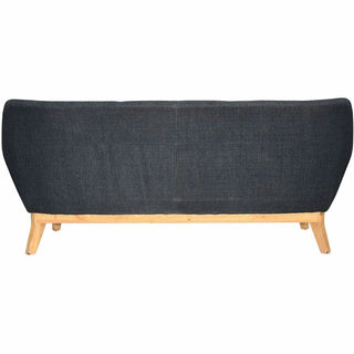 Lorell Quintessence Collection Sofa - 19.8" x 73.3"32.8" - Finish: Black