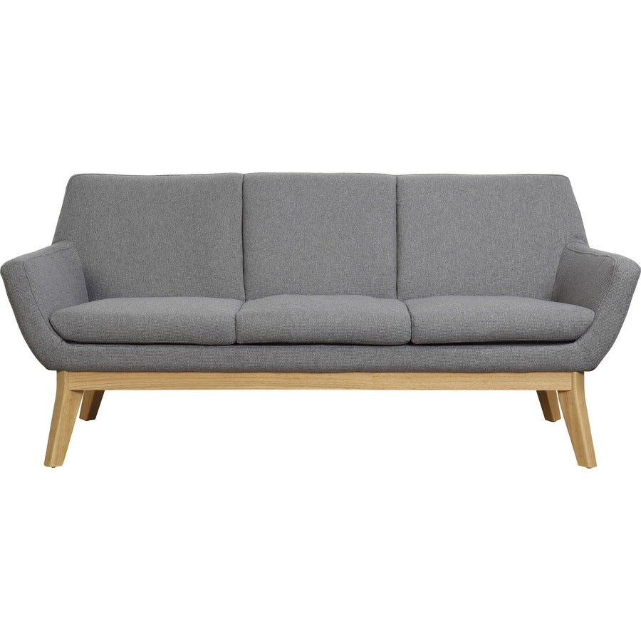 Lorell Quintessence Collection Sofa - 19.8" x 73.3"32.8" - Finish: Gray