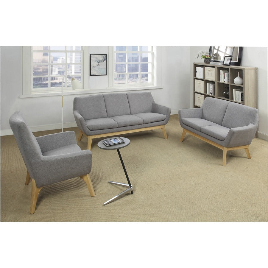 Lorell Quintessence Collection Sofa - 19.8" x 73.3"32.8" - Finish: Gray