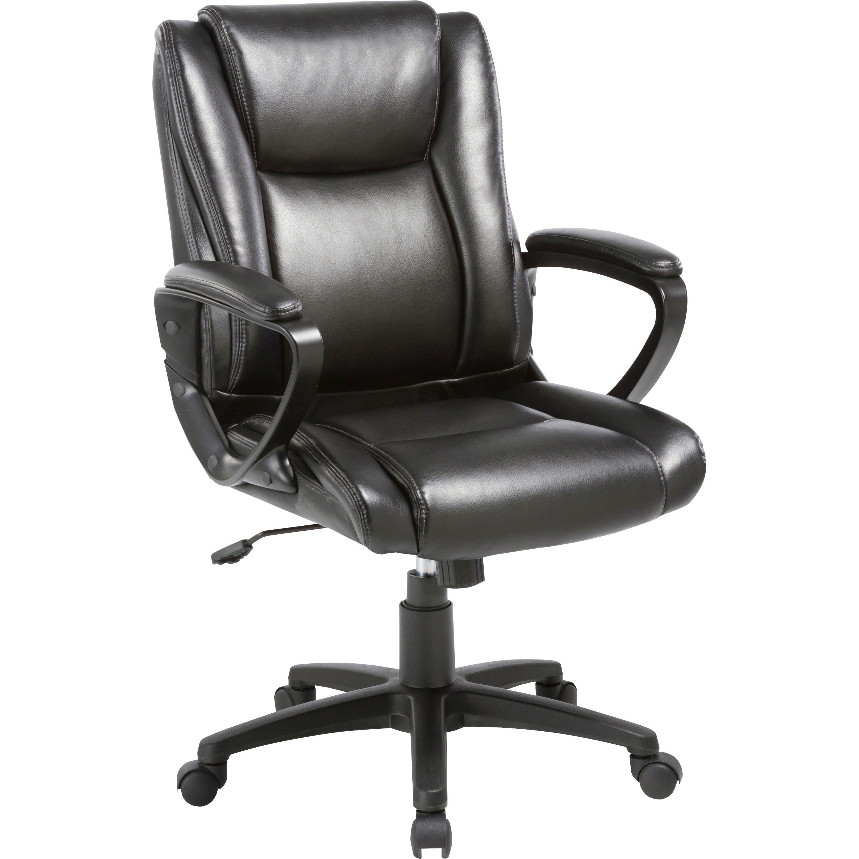 soho-igh-back-office-chair-black-bonded-leather-seat-black-bonded-leather-back-high-back-5-star-base-1-each_llr81801 - 1