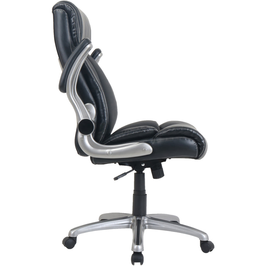 soho-high-back-office-chair-flip-with-armrest-black-bonded-leather-seat-black-bonded-leather-back-high-back-5-star-base-armrest-1-each_llr81803 - 7