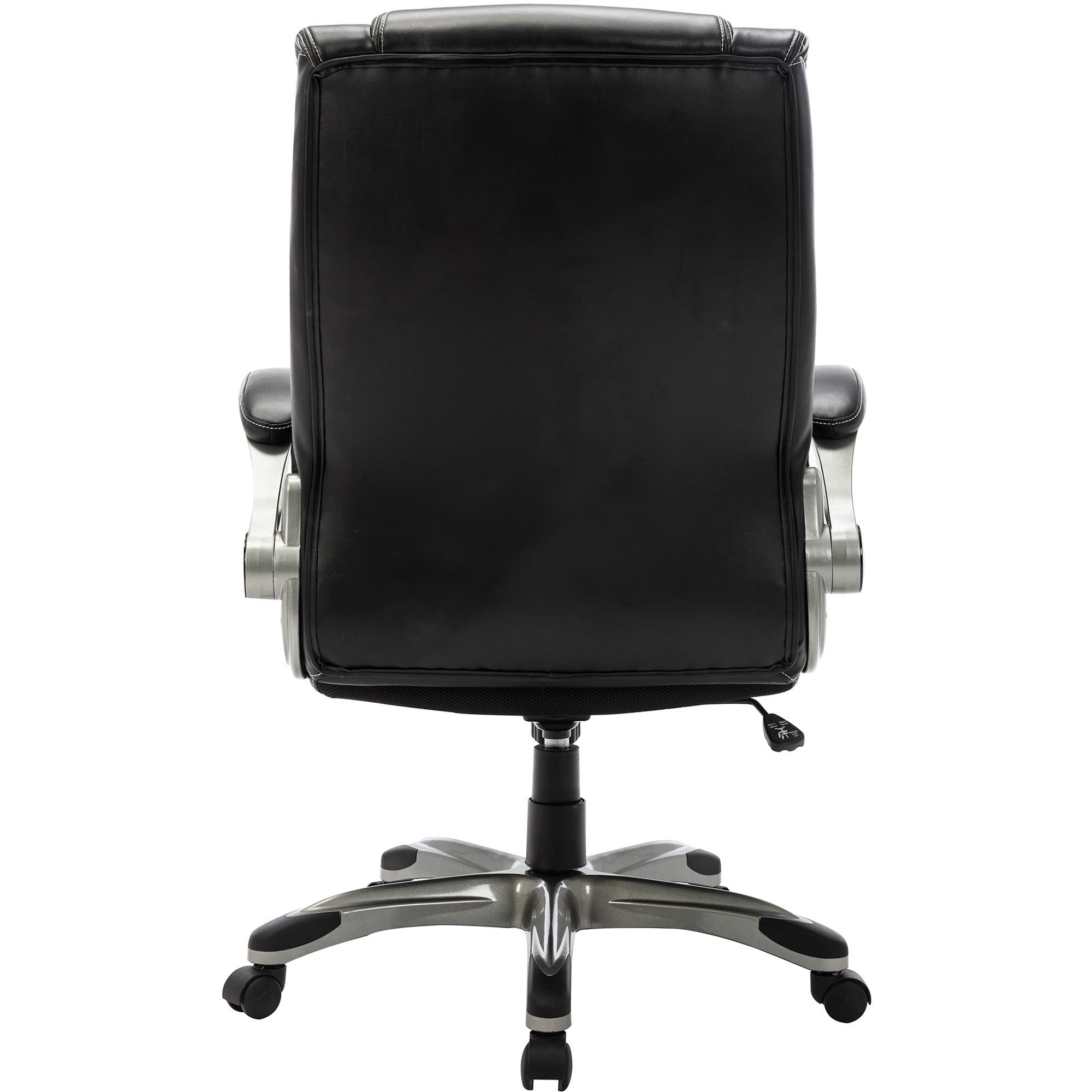 soho-high-back-office-chair-flip-with-armrest-black-bonded-leather-seat-black-bonded-leather-back-high-back-5-star-base-armrest-1-each_llr81803 - 5