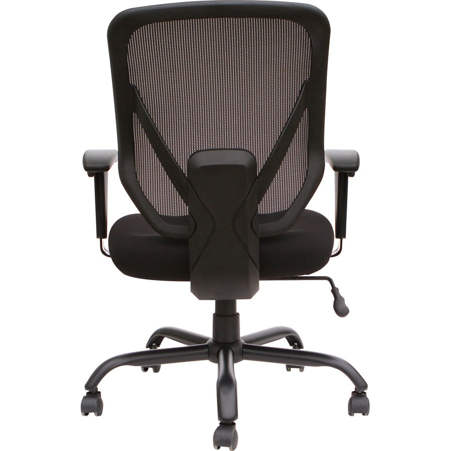 SOHO SOHO Big & Tall Mesh Back Chair - Black Fabric Seat - Black Back - 5-star Base - 1 Each