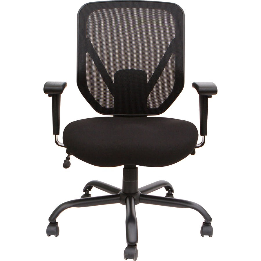 SOHO SOHO Big & Tall Mesh Back Chair - Black Fabric Seat - Black Back - 5-star Base - 1 Each
