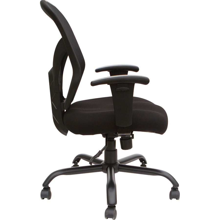 SOHO SOHO Big & Tall Mesh Back Chair - Black Fabric Seat - Black Back - 5-star Base - 1 Each