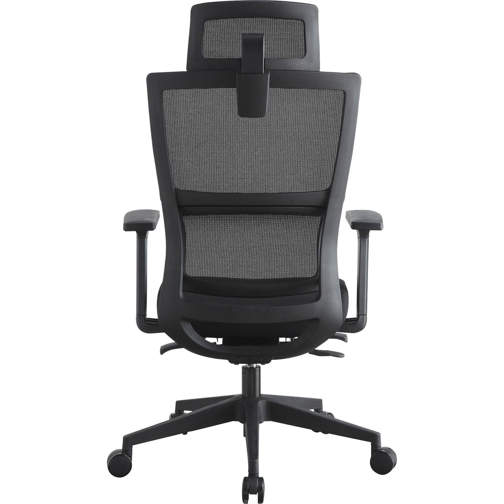 lorell-mesh-high-back-chair-w-headrest-black-seat-black-mesh-back-high-back-5-star-base-1-each_llr81998 - 3