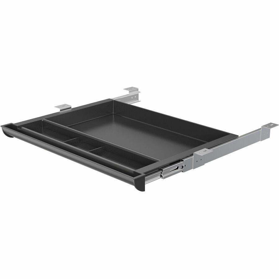 Lorell Laminate Desk 4-compartment Drawer - 20.5" x 16" - Storage, Storage, Storage, Storage Drawer(s) - Material: Acrylonitrile Butadiene Styrene (ABS)