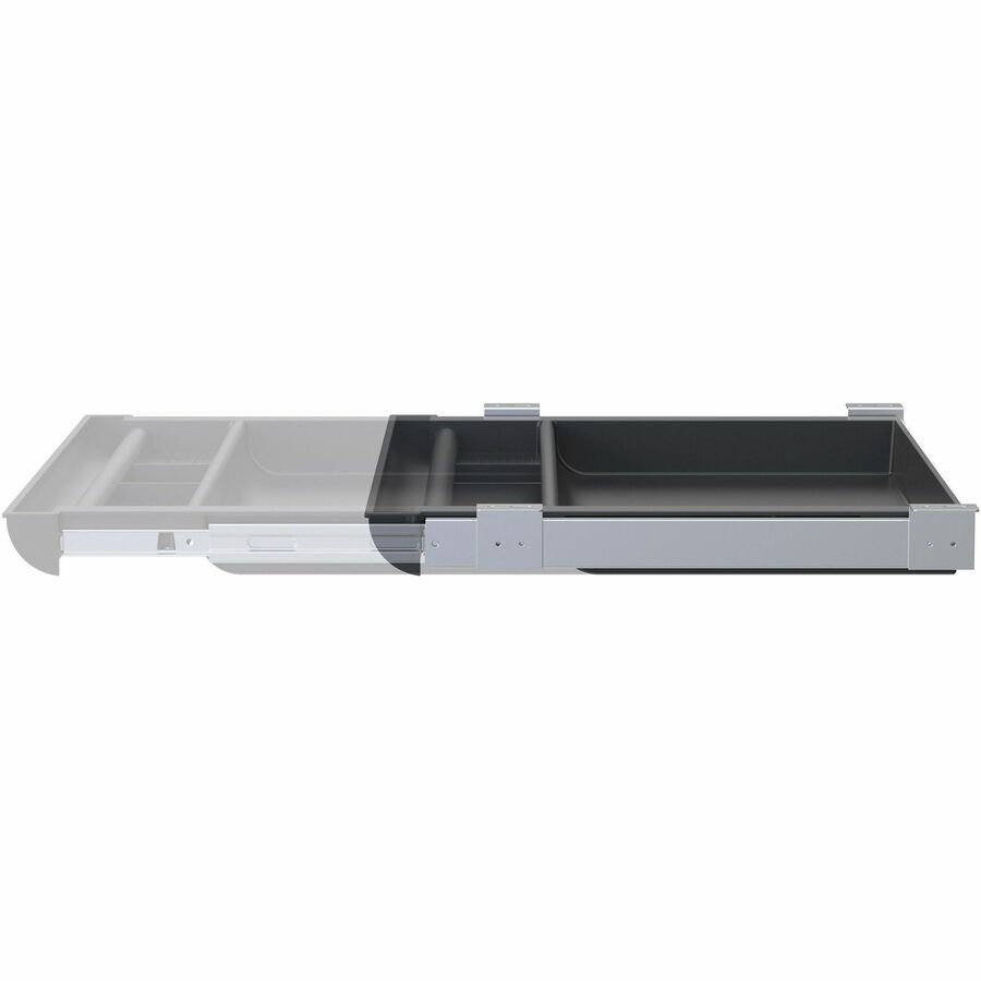 Lorell Laminate Desk 4-compartment Drawer - 20.5" x 16" - Storage, Storage, Storage, Storage Drawer(s) - Material: Acrylonitrile Butadiene Styrene (ABS)