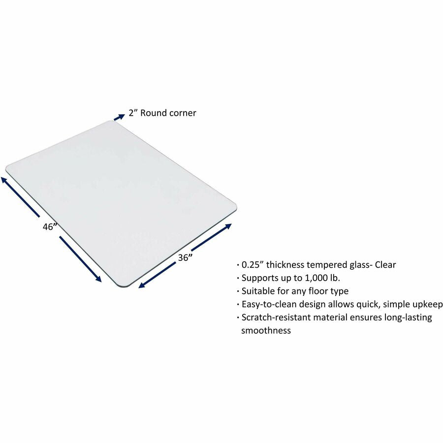 lorell-tempered-glass-chairmat-floor-pile-carpet-hardwood-floor-marble-36-length-x-46-width-x-0250-thickness-rectangular-tempered-glass-clear-1each_llr82833 - 4