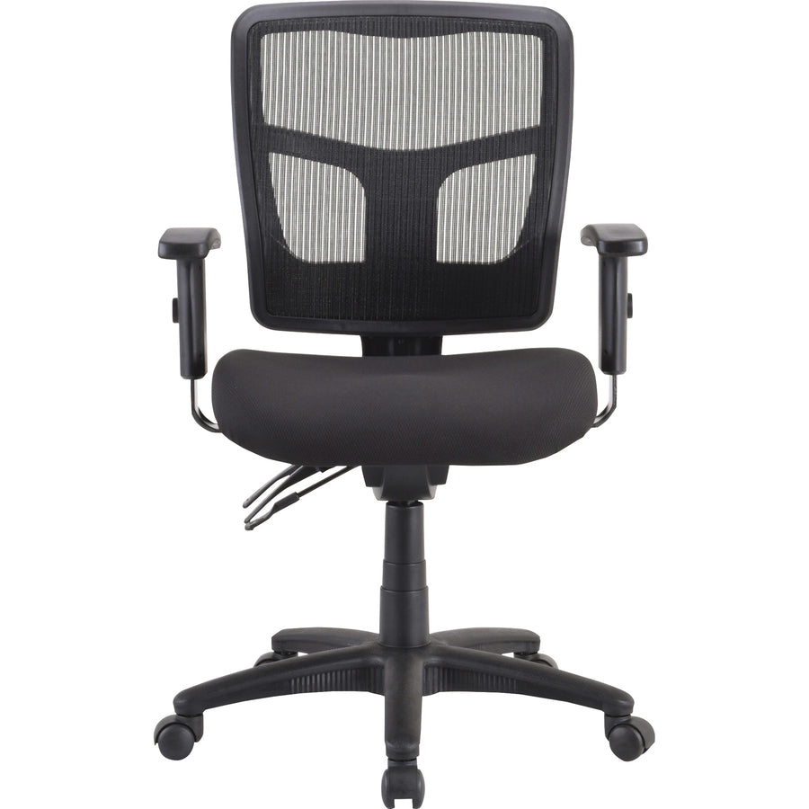 Lorell Ergomesh Executive Mesh Mid-Back Office Chair (86201) Frame - Black - 1 Each