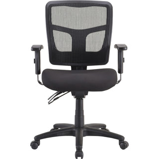 Lorell Ergomesh Executive Mesh Mid-Back Office Chair (86201) Frame - Black - 1 Each