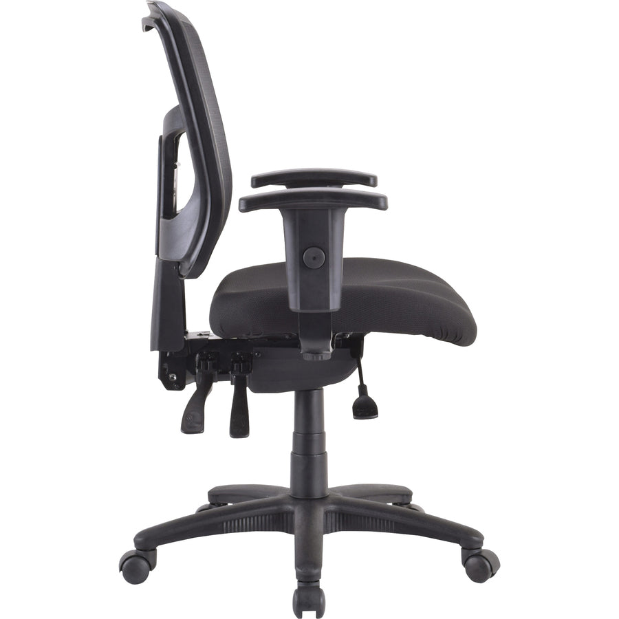 Lorell Ergomesh Executive Mesh Mid-Back Office Chair (86201) Frame - Black - 1 Each