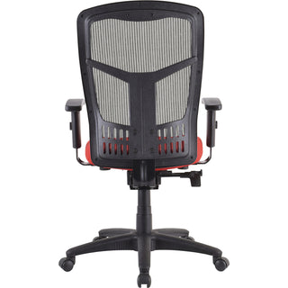 Lorell Premium Molded Tractor Seat For Ergomesh Frame - Red - Fabric - 1 Each