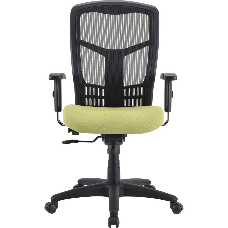 Lorell Premium Molded Tractor Seat For Ergomesh Frame - Green - Fabric - 1 Each