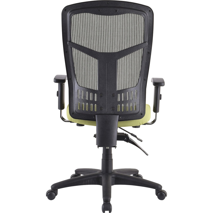 Lorell Premium Molded Tractor Seat For Ergomesh Frame - Green - Fabric - 1 Each
