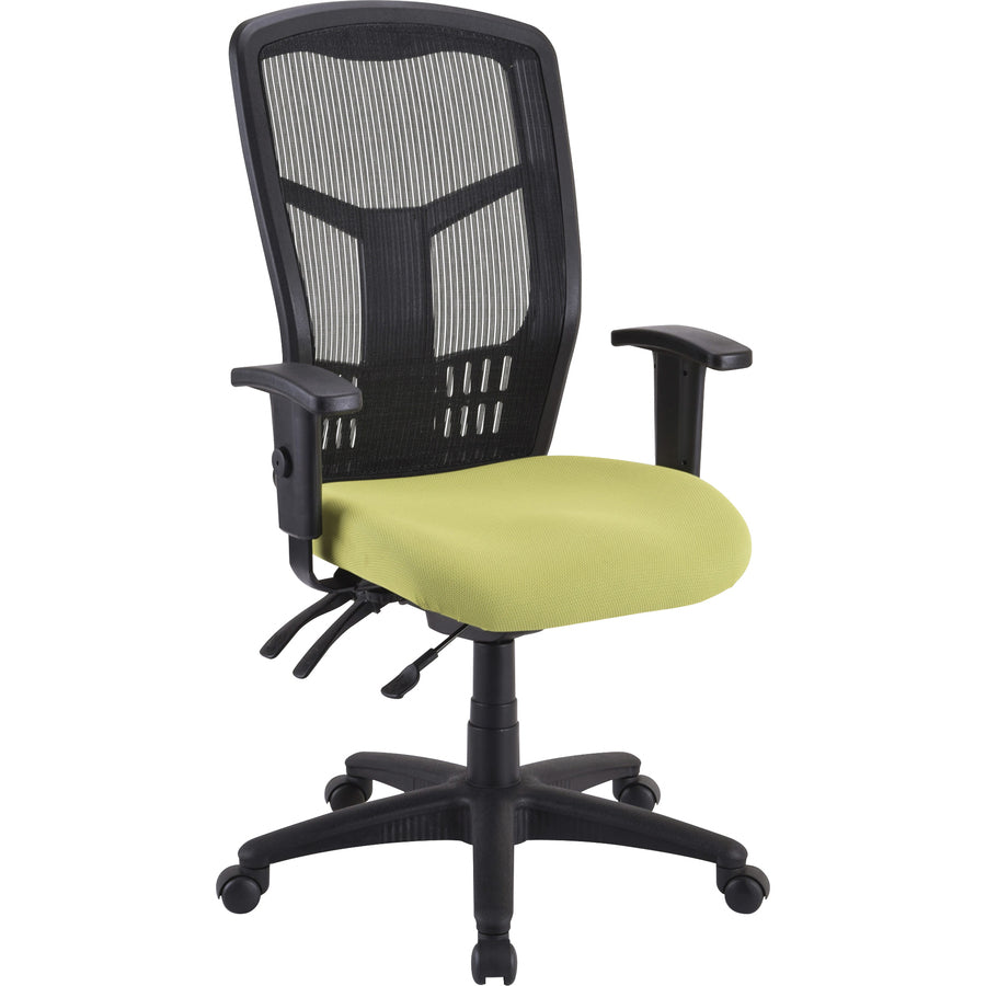 Lorell Premium Molded Tractor Seat For Ergomesh Frame - Green - Fabric - 1 Each