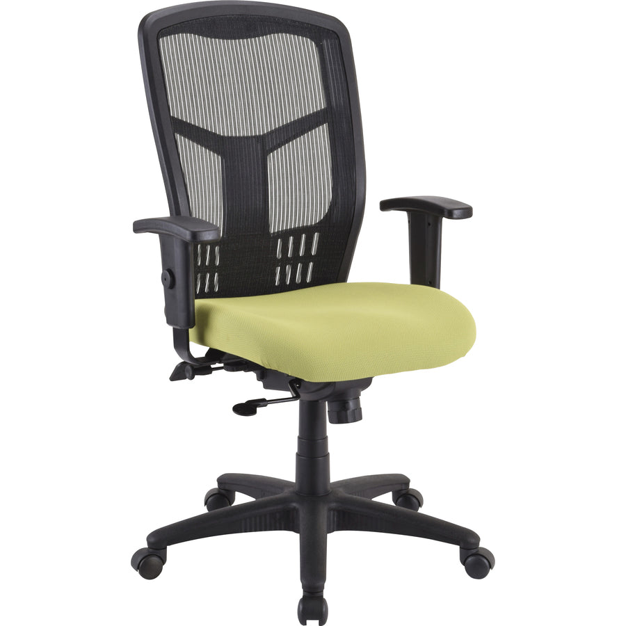 Lorell Premium Molded Tractor Seat For Ergomesh Frame - Green - Fabric - 1 Each