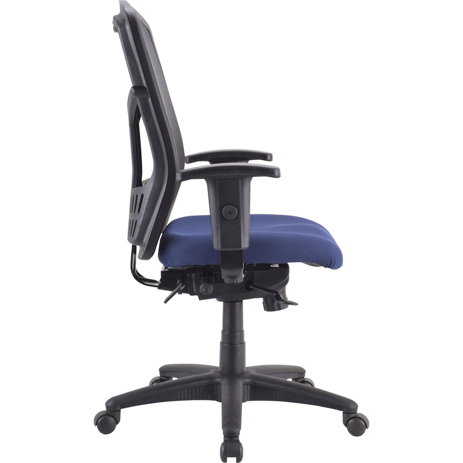 Lorell Premium Molded Tractor Seat For Ergomesh Frame - Navy - Fabric - 1 Each