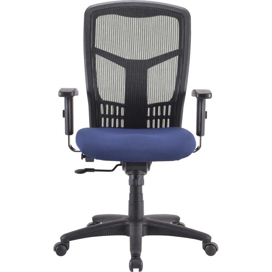 Lorell Premium Molded Tractor Seat For Ergomesh Frame - Navy - Fabric - 1 Each