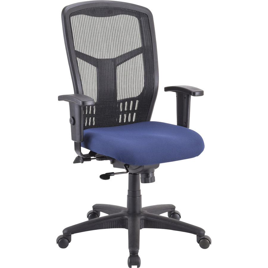 Lorell Premium Molded Tractor Seat For Ergomesh Frame - Navy - Fabric - 1 Each