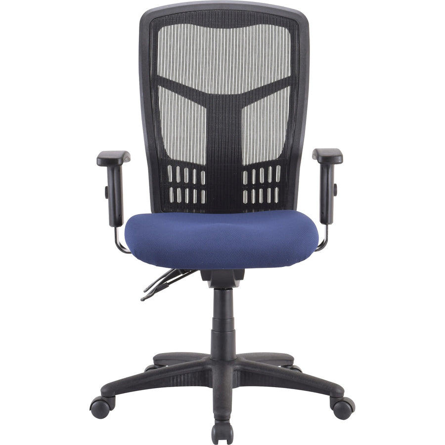 Lorell Premium Molded Tractor Seat For Ergomesh Frame - Navy - Fabric - 1 Each